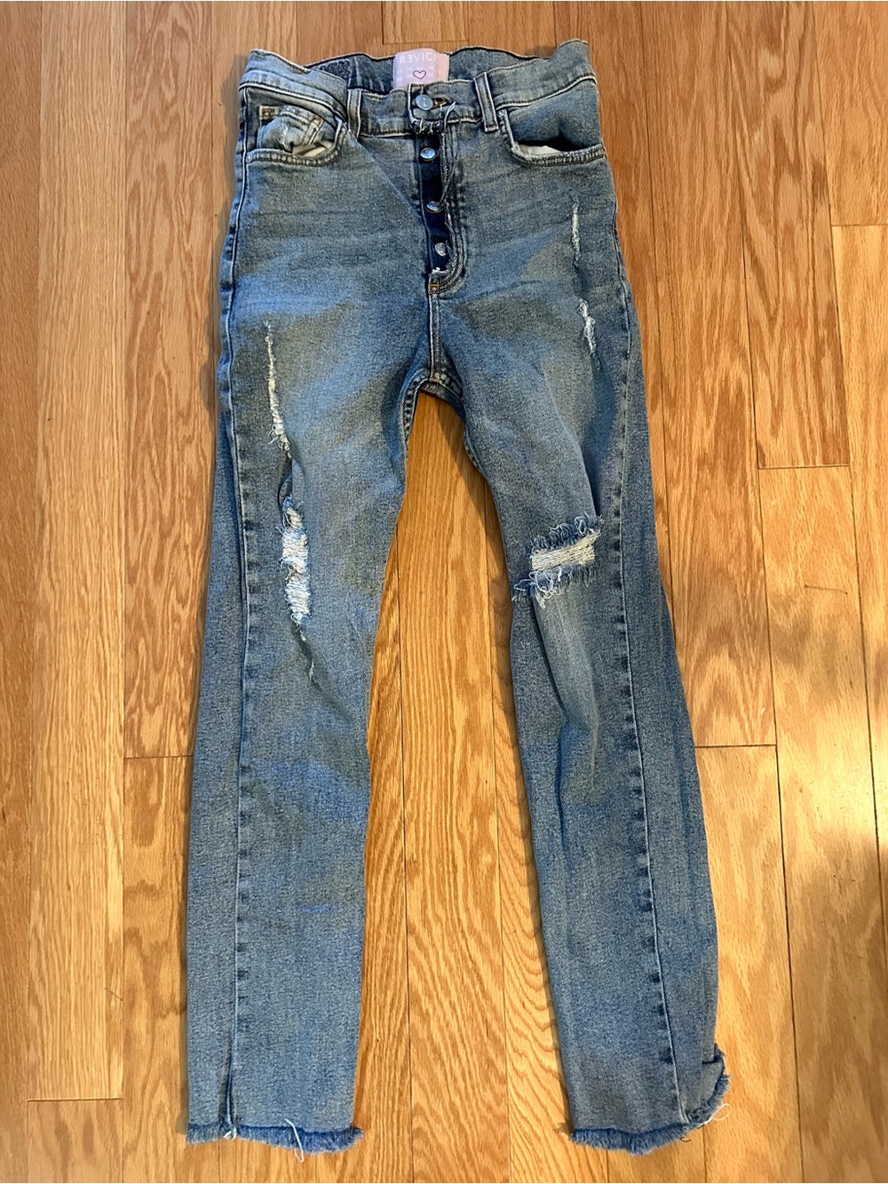 Revice distressed denim